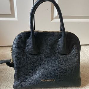 Burberry Greenwood Bowling Bag Grainy Leather Small